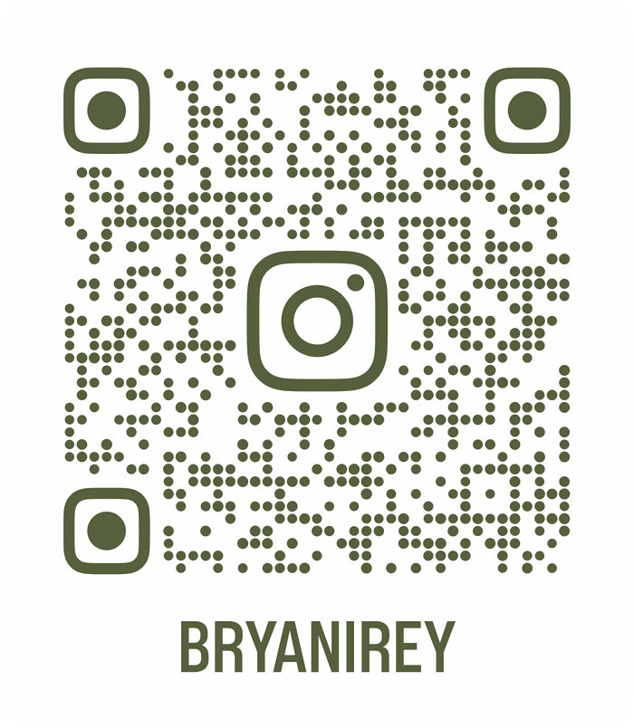 Instagram QR code for @bryanirey. Scan it with a phone camera to open Bryan and Irey's profile.